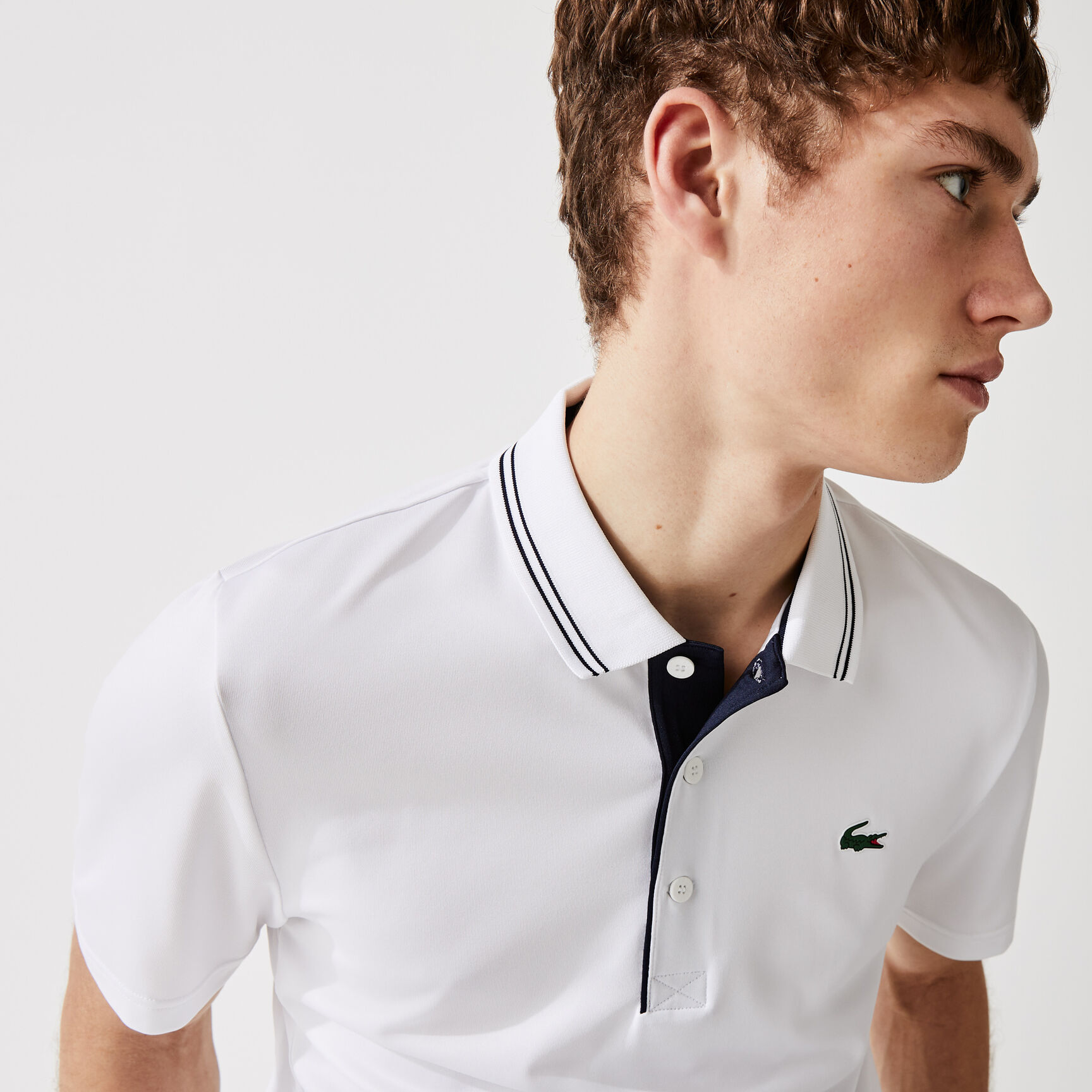 Men's Lacoste SPORT Signature Breathable Golf Polo Shirt