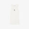 Slim Fit Badge Accent Rib Knit Tank Top