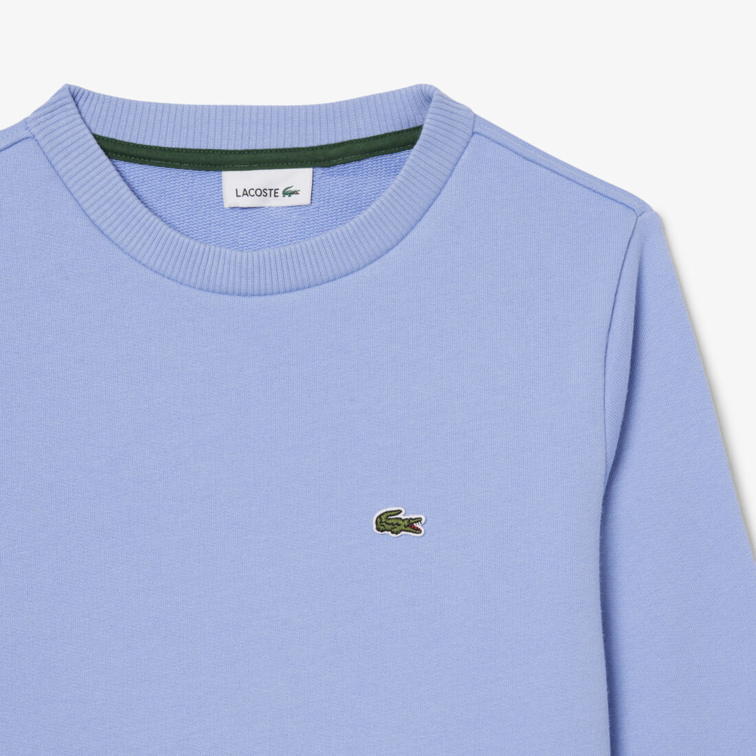 lacoste fleece crew neck sweatshirt