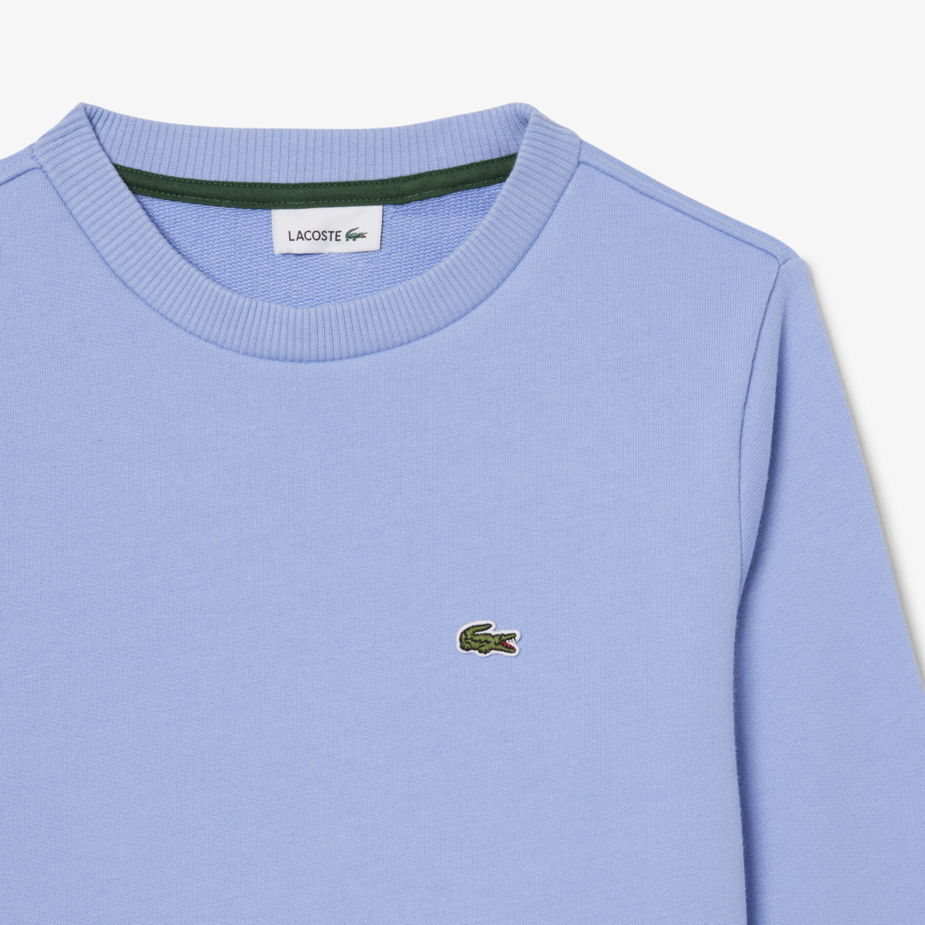 lacoste fleece crew neck sweatshirt