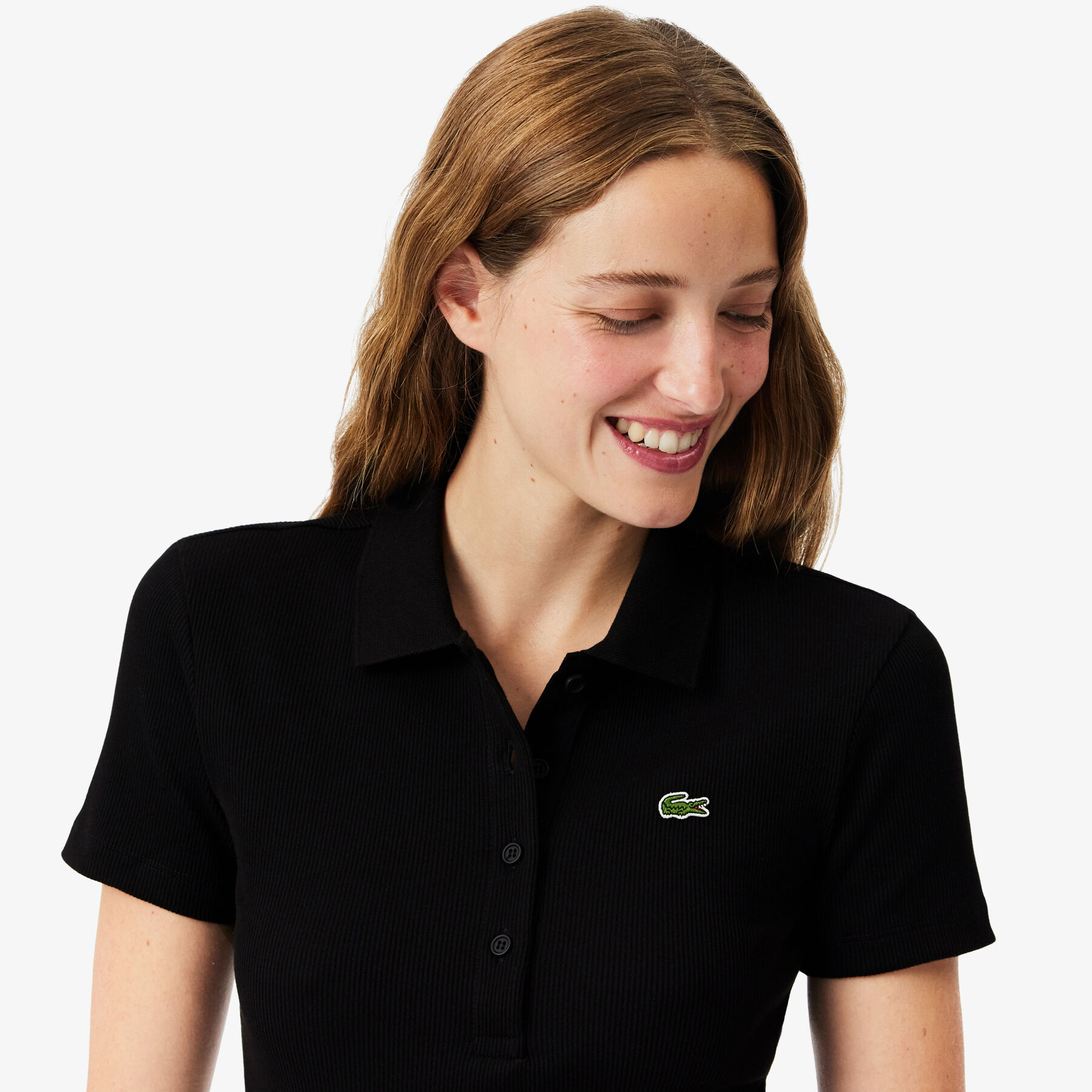 lacoste slim fit l 12 d ribbed cotton polo shirt
