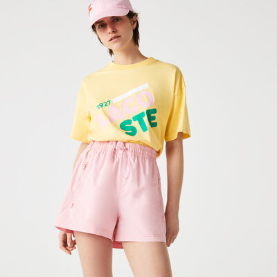 Women's Short Flecked Loose Fit Organic Cotton T-shirt