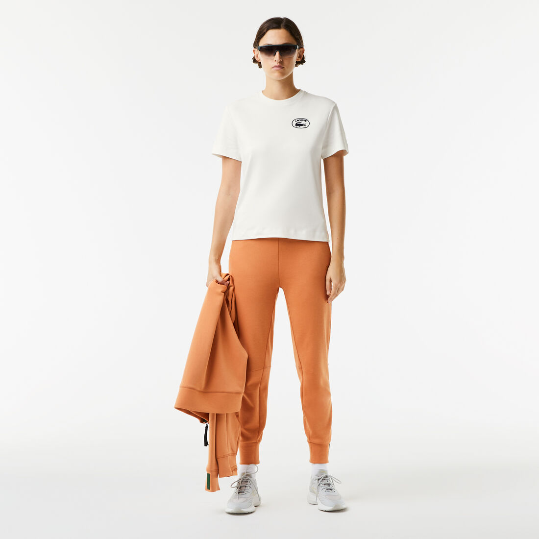 تيشيرت لاكوست قطن عضوي بقصة فضفاضة للنساء تيشيرت لاكوست قطن عضوي بقصة فضفاضة للنساء