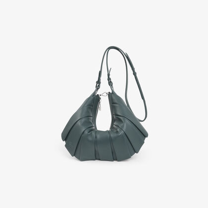 lacoste medium lenglen leather hobo bag