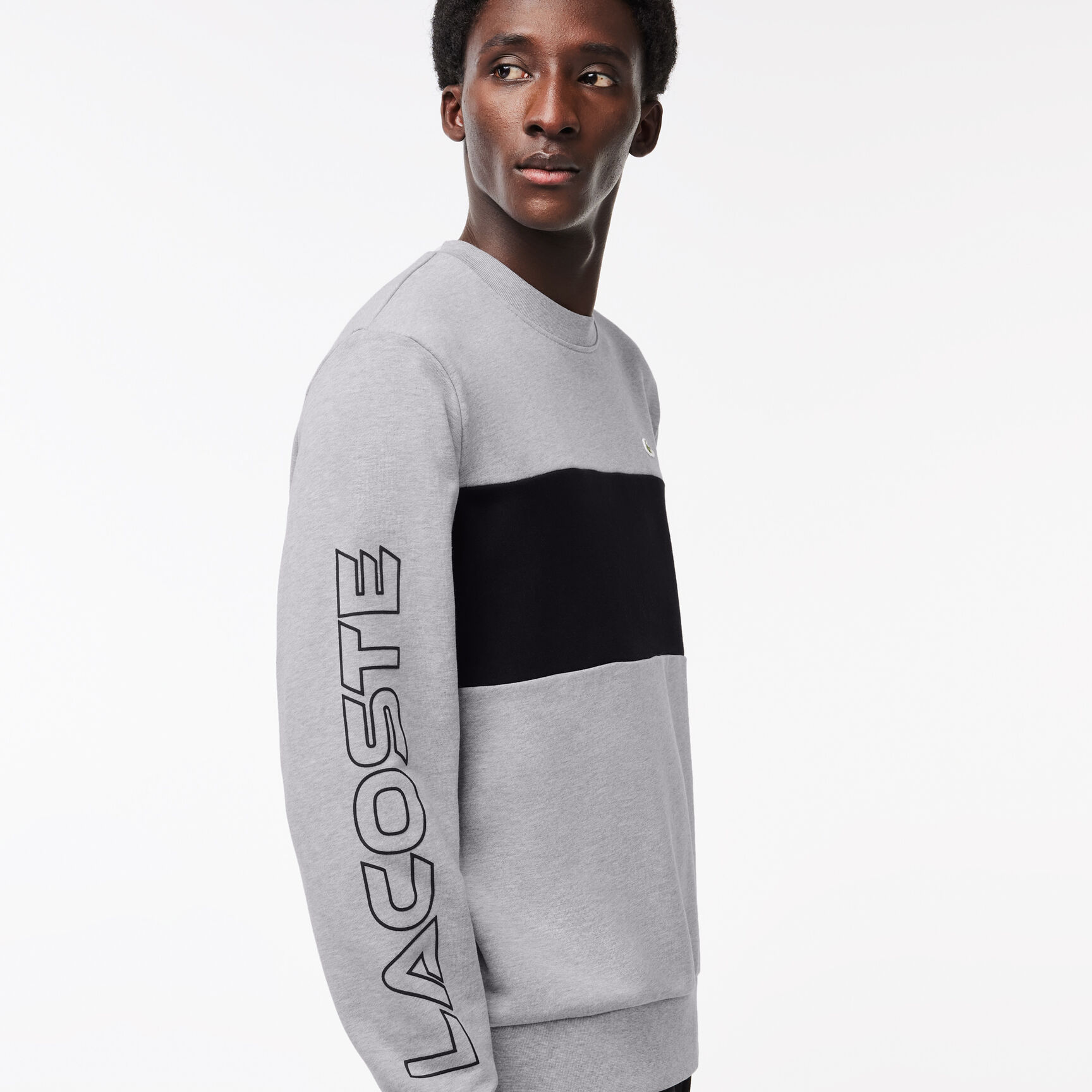Classic Fit 3D Print Colourblock Jogger Sweatshirt