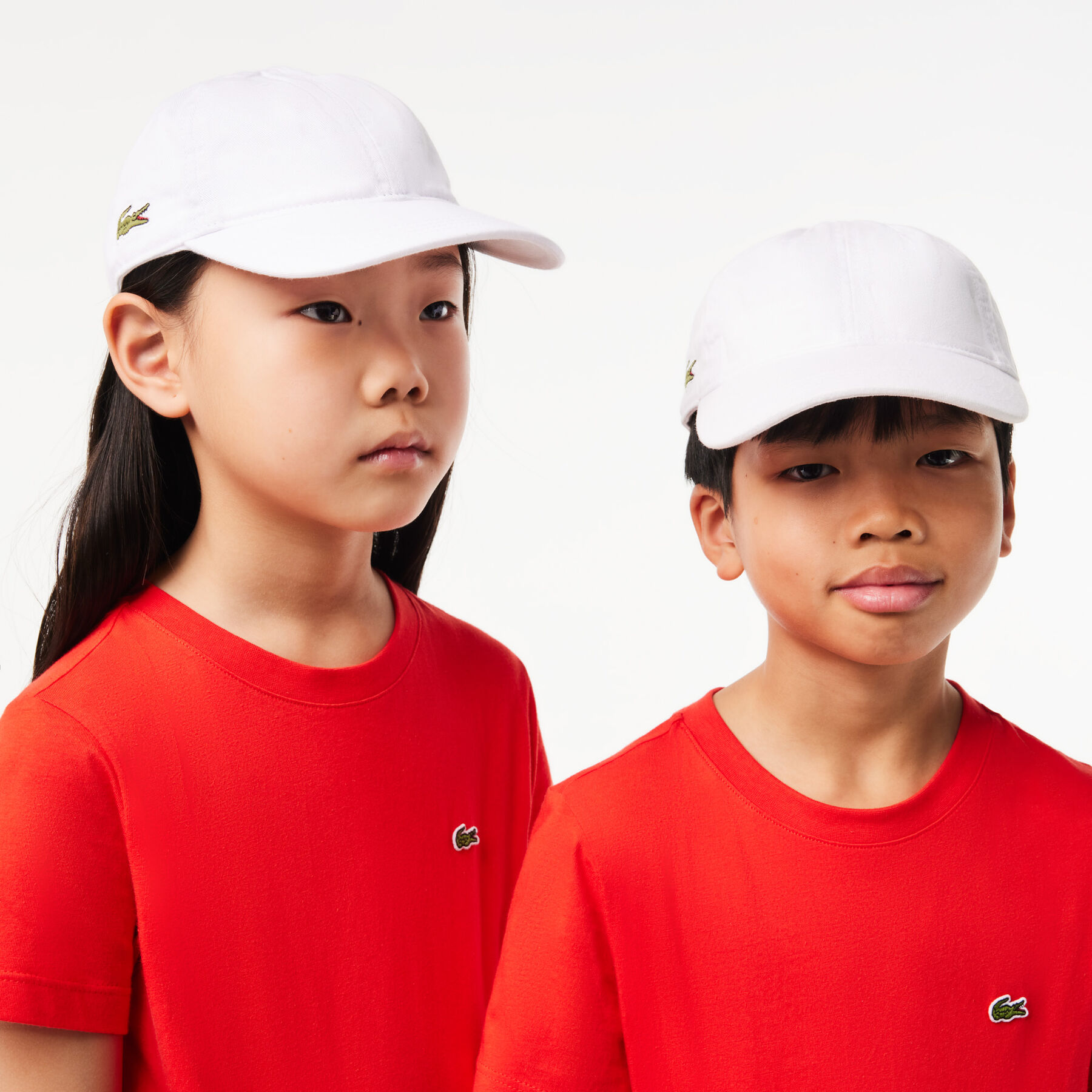 lacoste kids  solid gabardine cap
