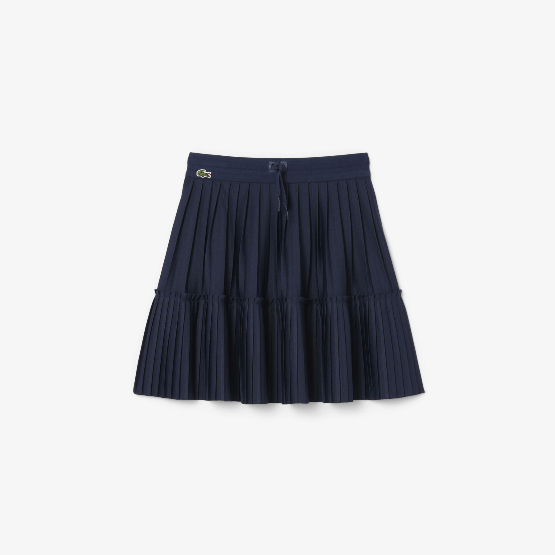lacoste pleated jersey skirt