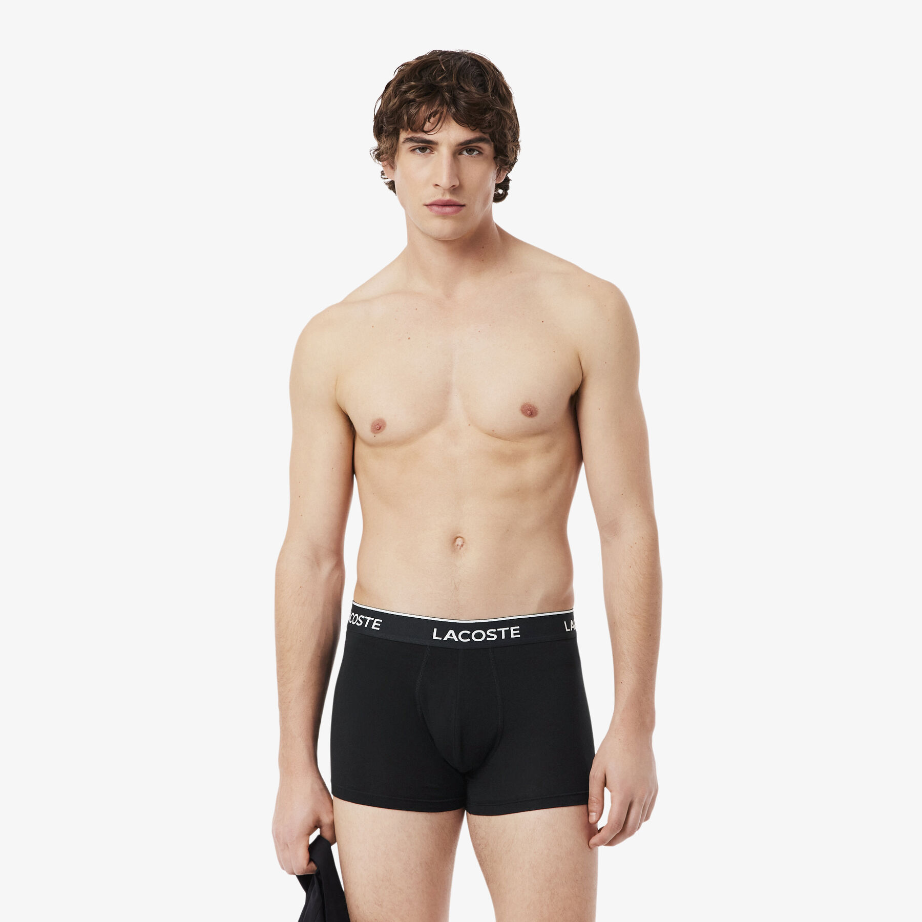 lacoste 7 pack logo waist trunks