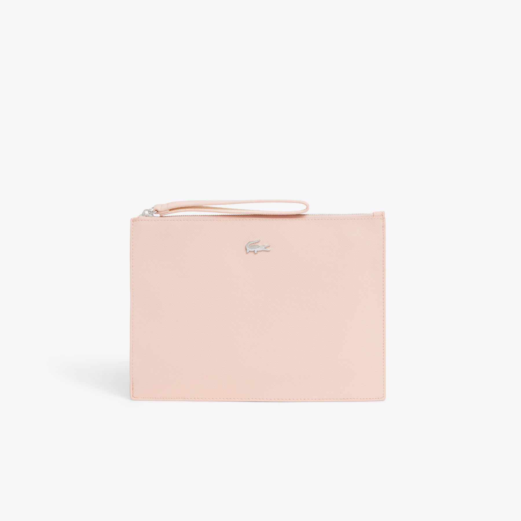 lacoste anna coated pique canvas pouch