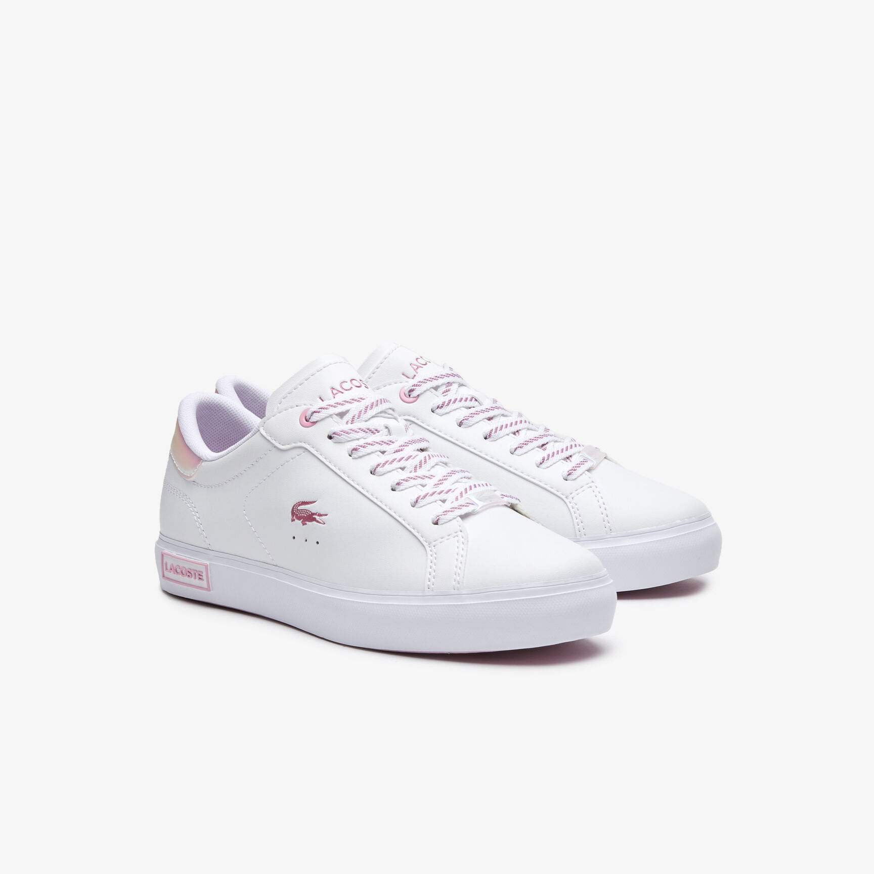 Women's Lacoste Powercourt Leather Trainers Women's Lacoste Powercourt Leather Trainers