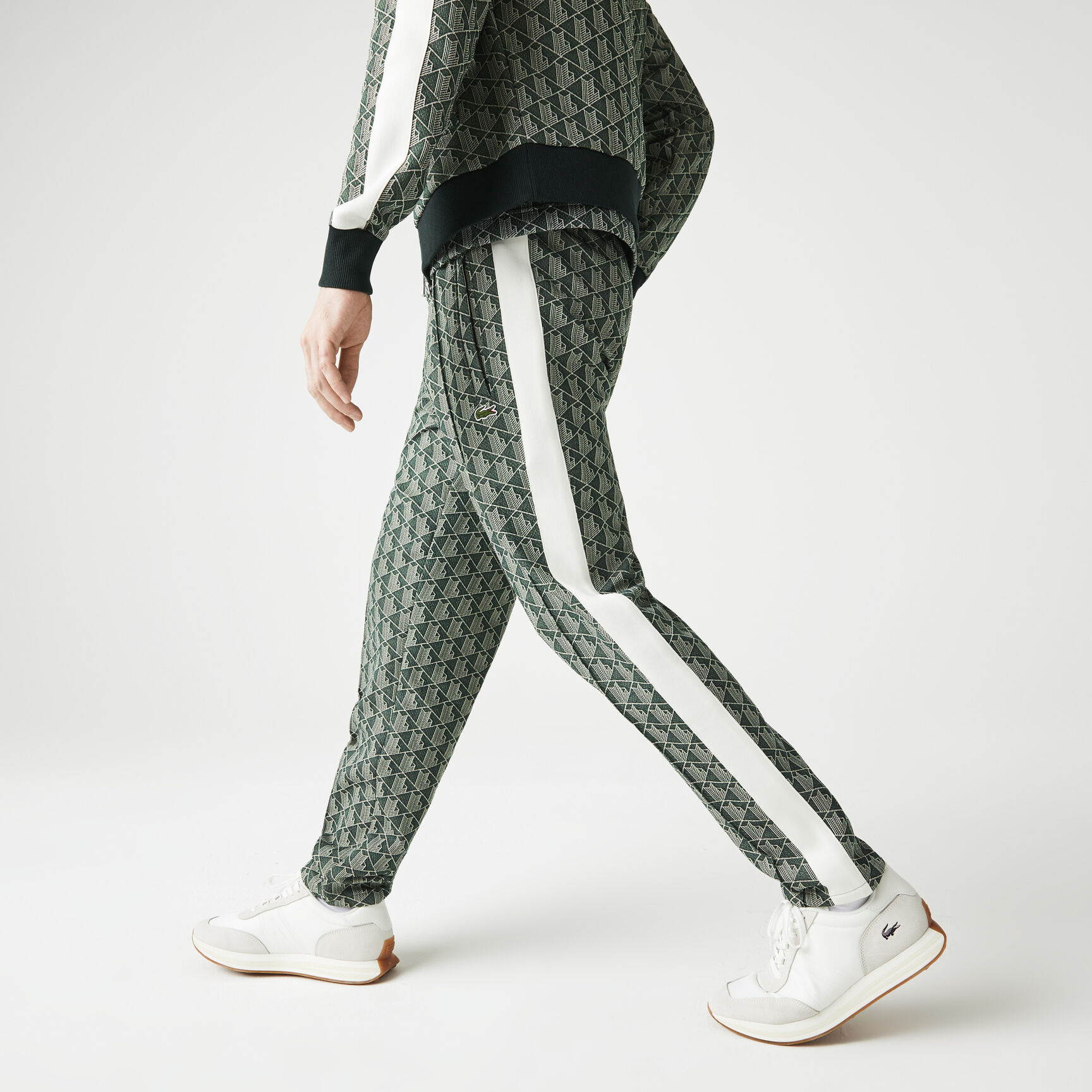 Unisex Lacoste L!VE Monogram Jacquard Tracksuit Trousers