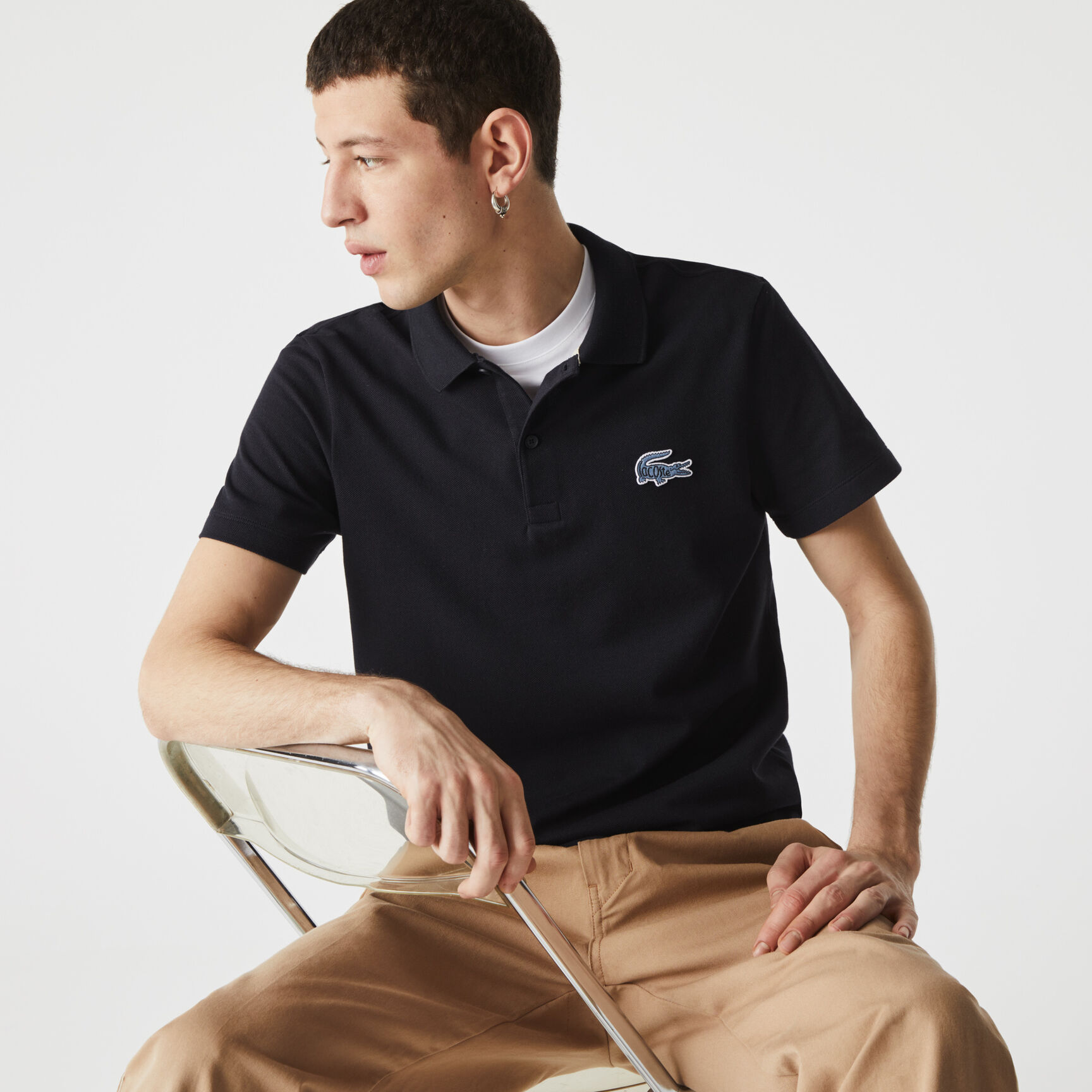 Men’s Lacoste Regular Fit Badge Cotton Piqué Polo Men’s Lacoste Regular Fit Badge Cotton Piqué Polo