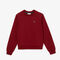 lacoste relaxed fit fleece crew neck sweatshirt