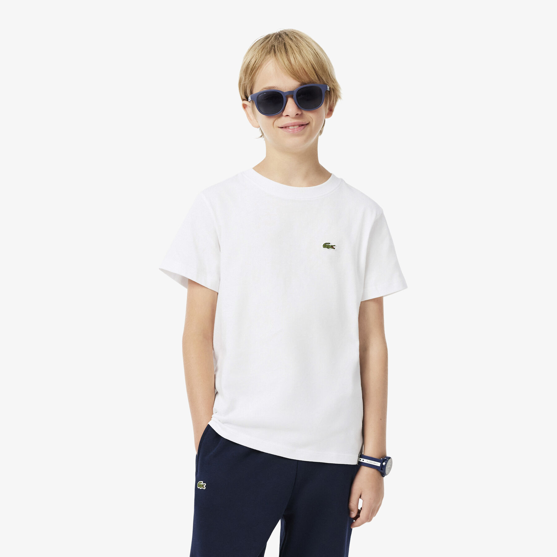 lacoste unisex cotton crew neck t shirt