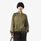 lacoste oversized embroidered signature satin bomber jacket