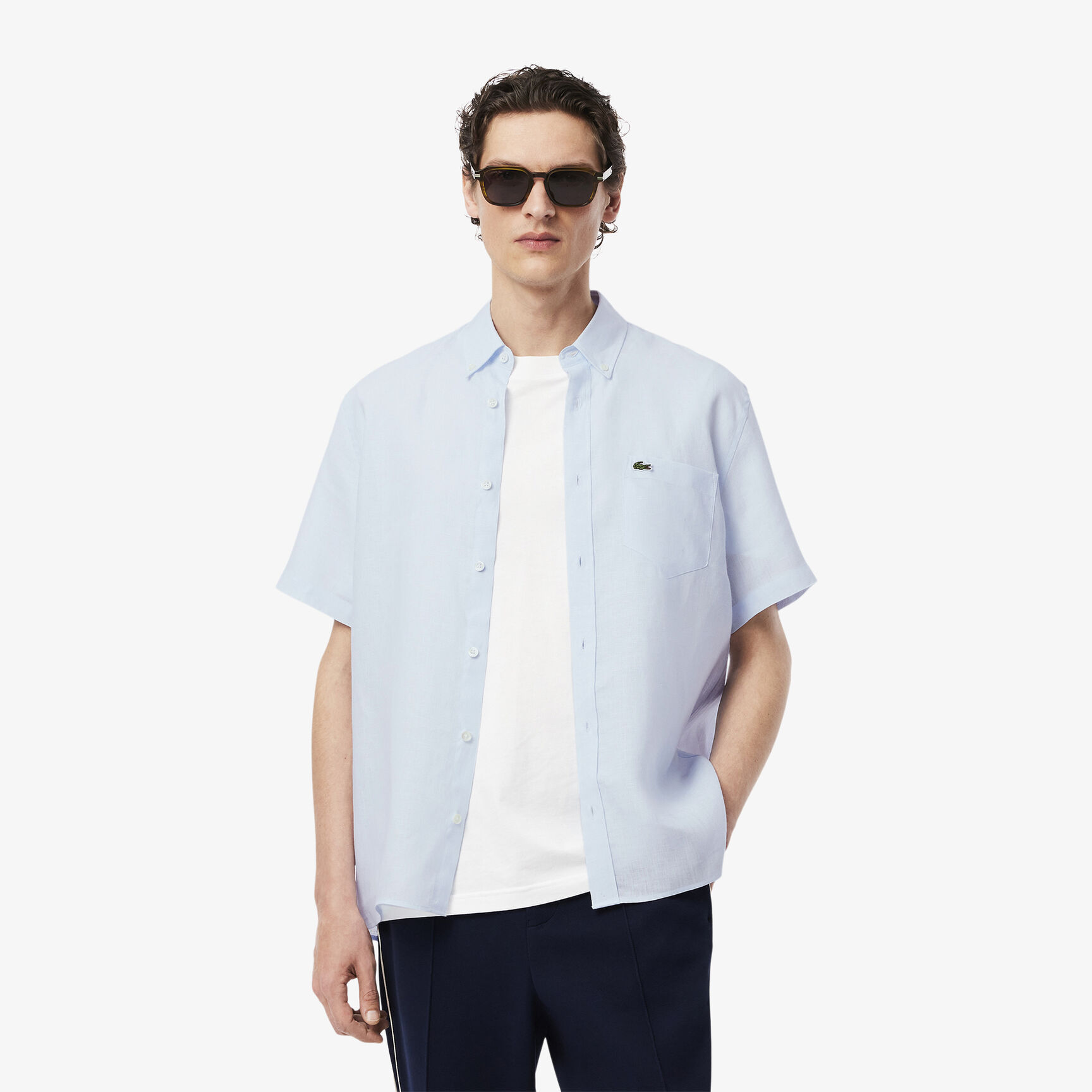 Short Sleeved Linen Shirt