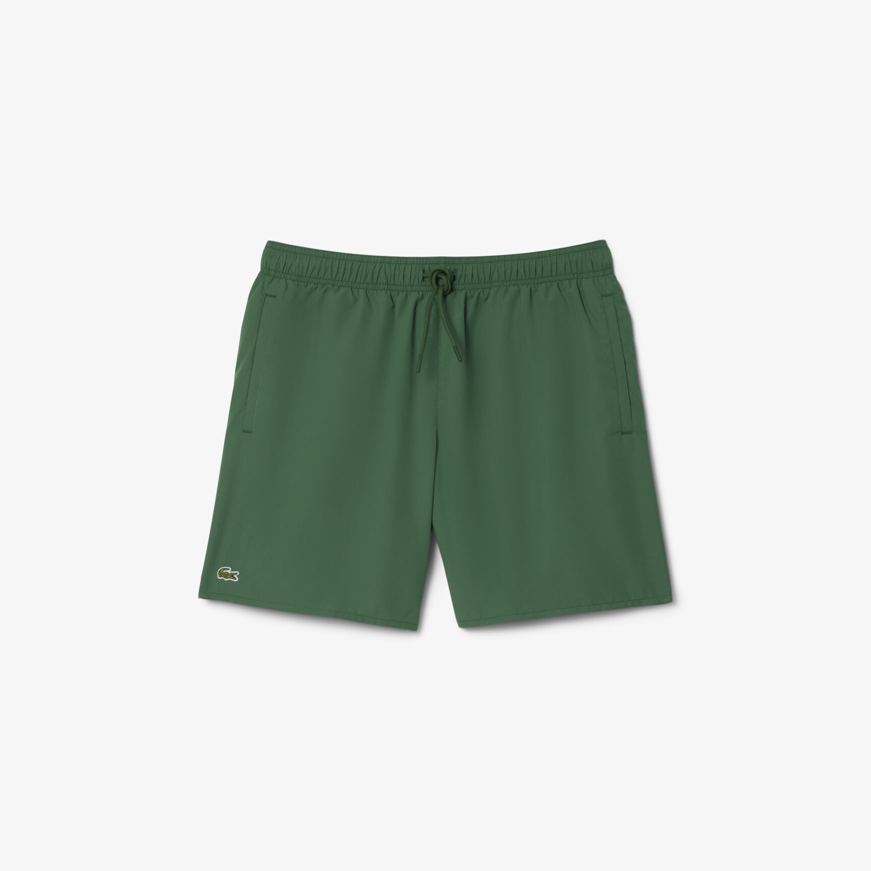 Mid Length Monochrome Swim Trunks