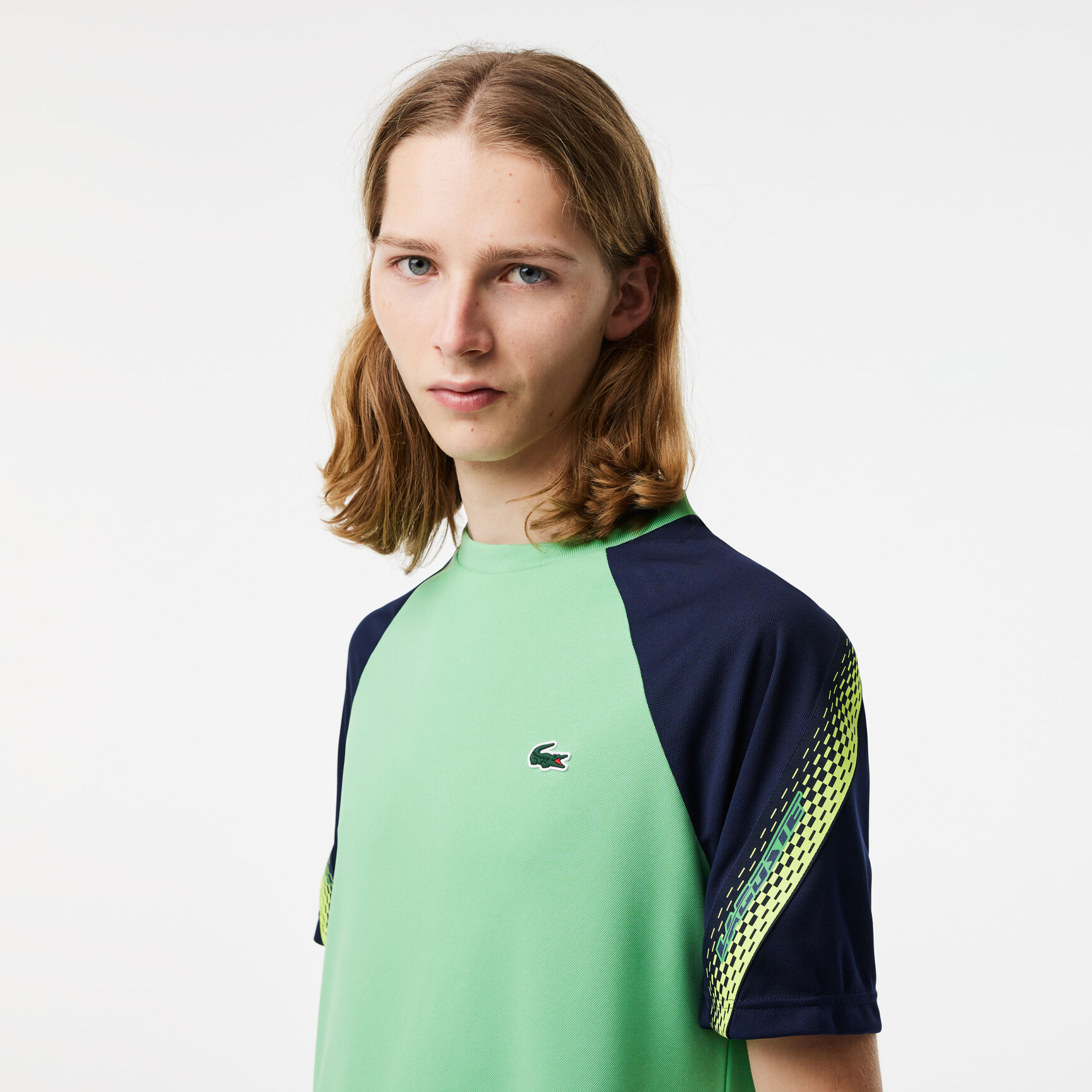 Men's Lacoste Sport Regular Fit Logo Stripe T-shirt