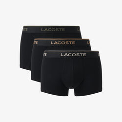 lacoste 3 pack cotton trunks