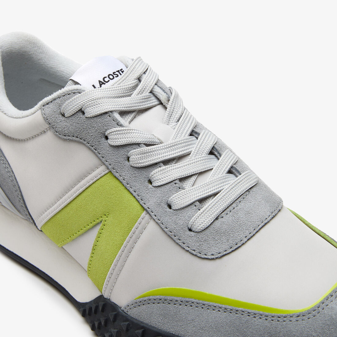 Men's Lacoste L-Spin Deluxe Leather Color Contrast Sneakers Men's Lacoste L-Spin Deluxe Leather Color Contrast Sneakers