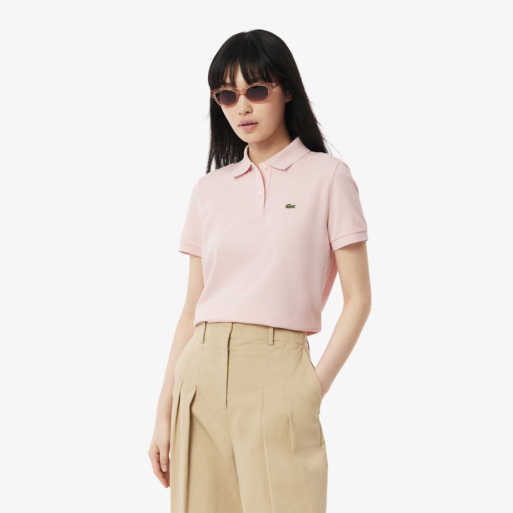 Women's Lacoste Regular Fit Soft Cotton Petit Pique Polo Shirt