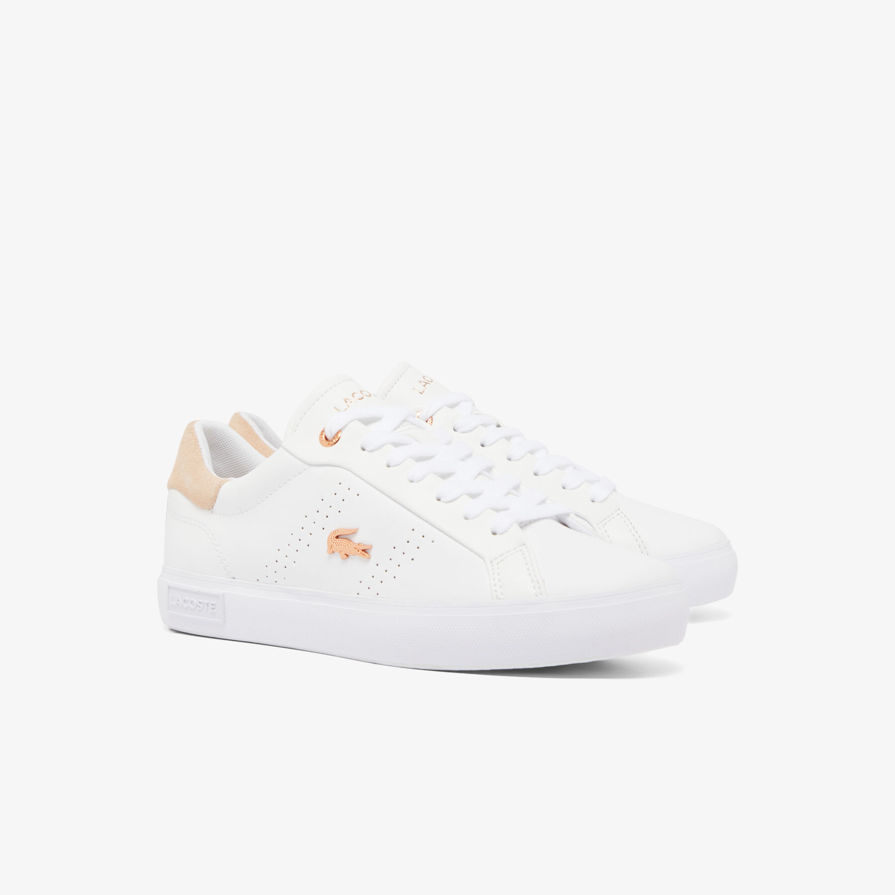نسائي باوركورت 2.0 جلد سنيكرز Women's Powercourt 2.0 Leather Sneakers - 48SFA0003-1Y9