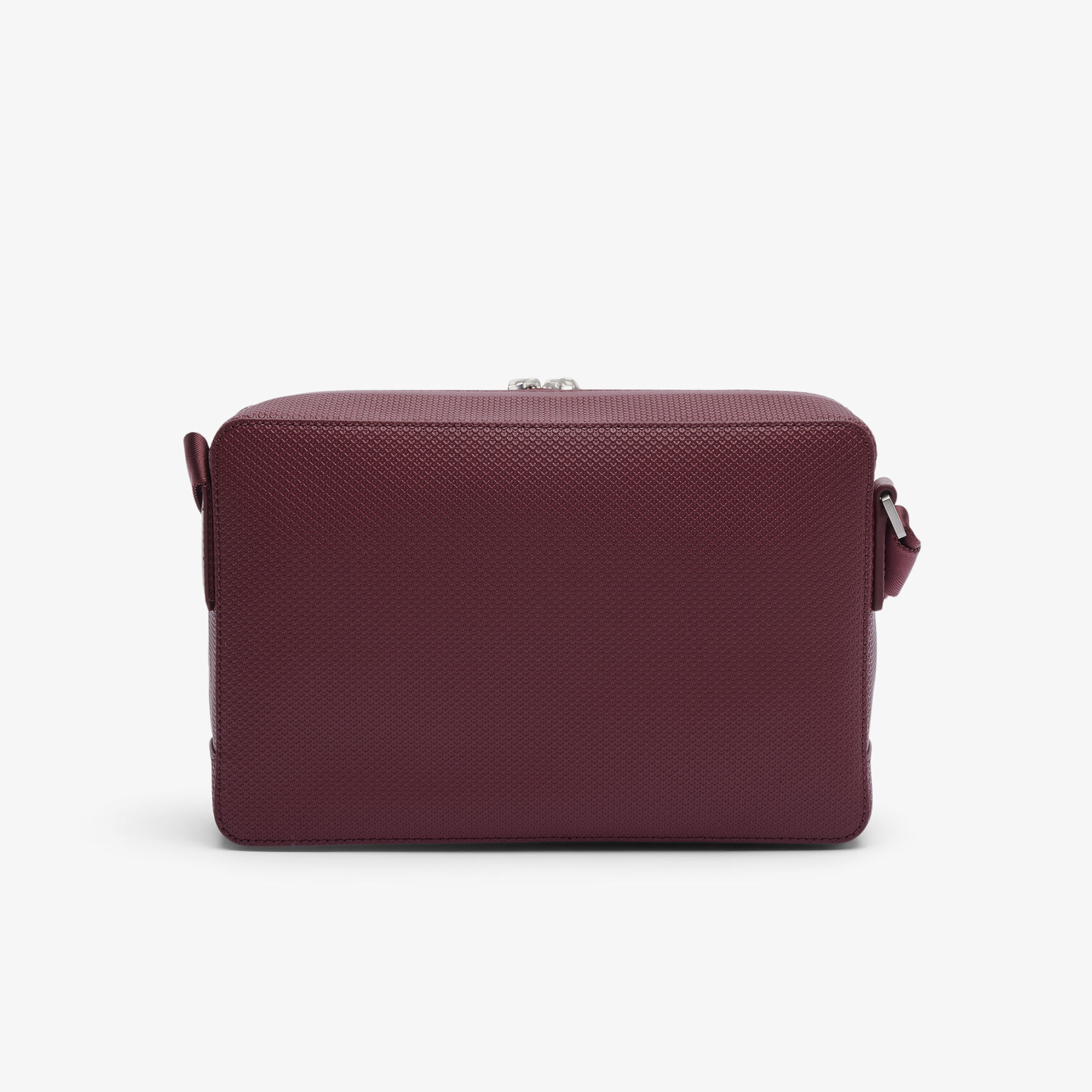 Unisex Chantaco Matte Stitched Leather Zippered Crossbody Bag