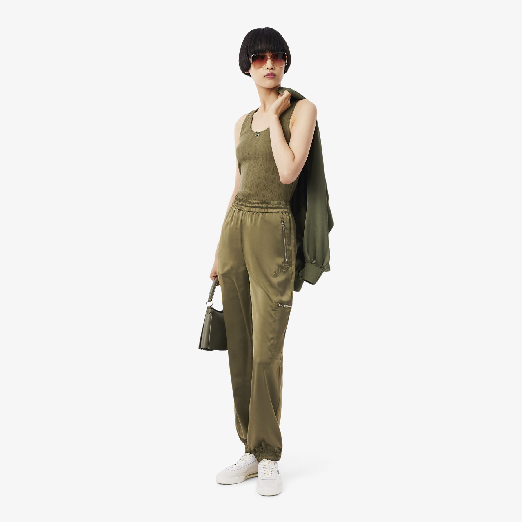 Oversized Satin Sweatpants lacoste oversized satin sweatpants