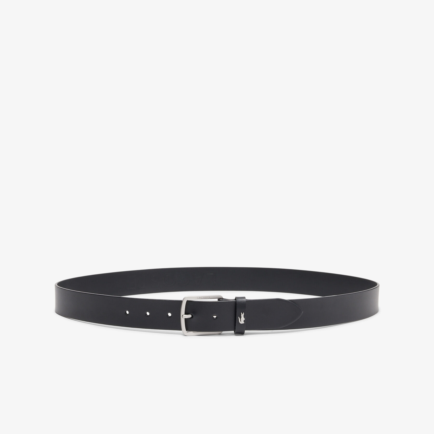 lacoste smooth leather belt