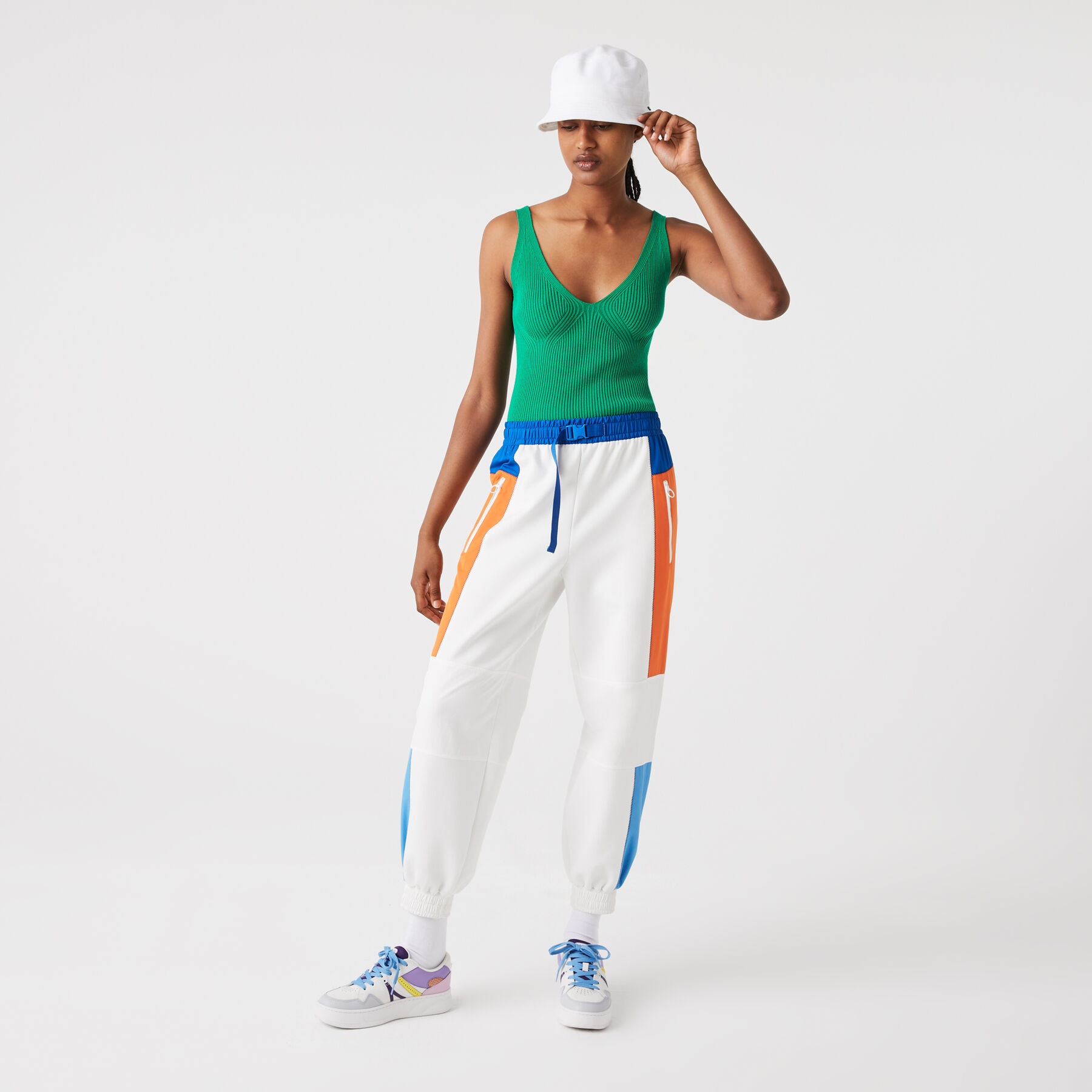 Women's Lacoste Seamless Ribbed Knit Tank Top women s lacoste seamless ribbed knit tank top