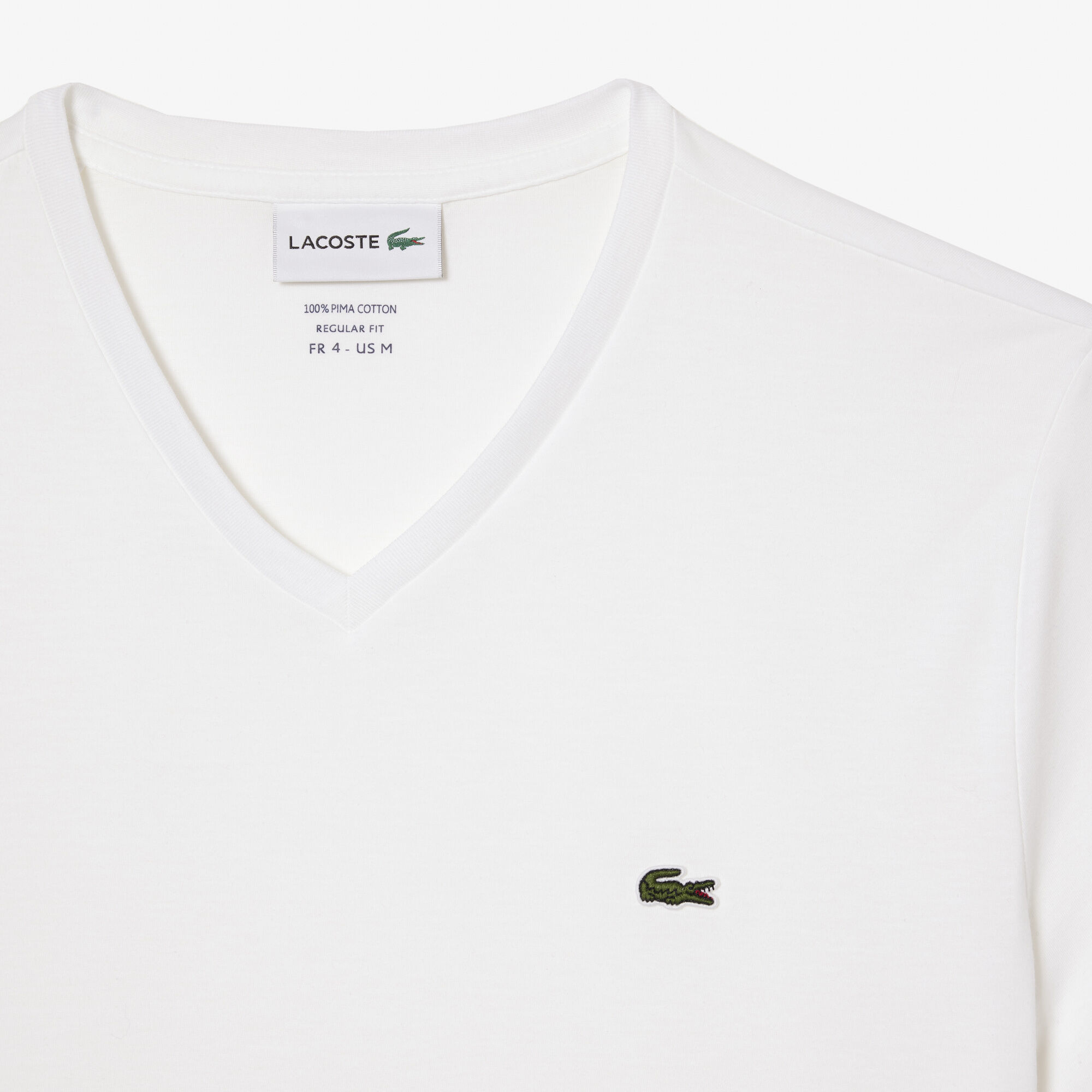 lacoste v neck tshirt