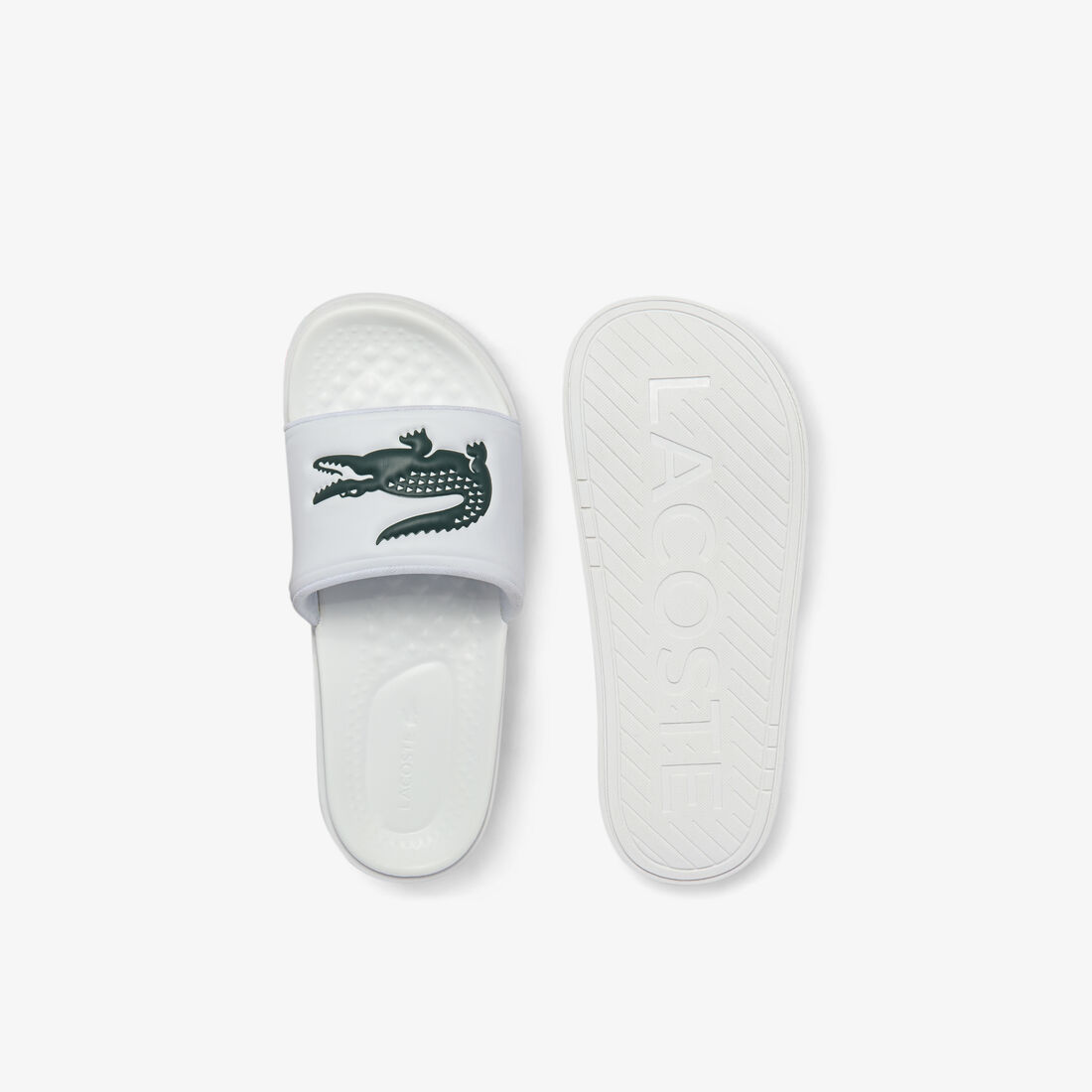 Men's Croco Dualiste Synthetic Logo Strap Slides Men's Croco Dualiste Synthetic Logo Strap Slides