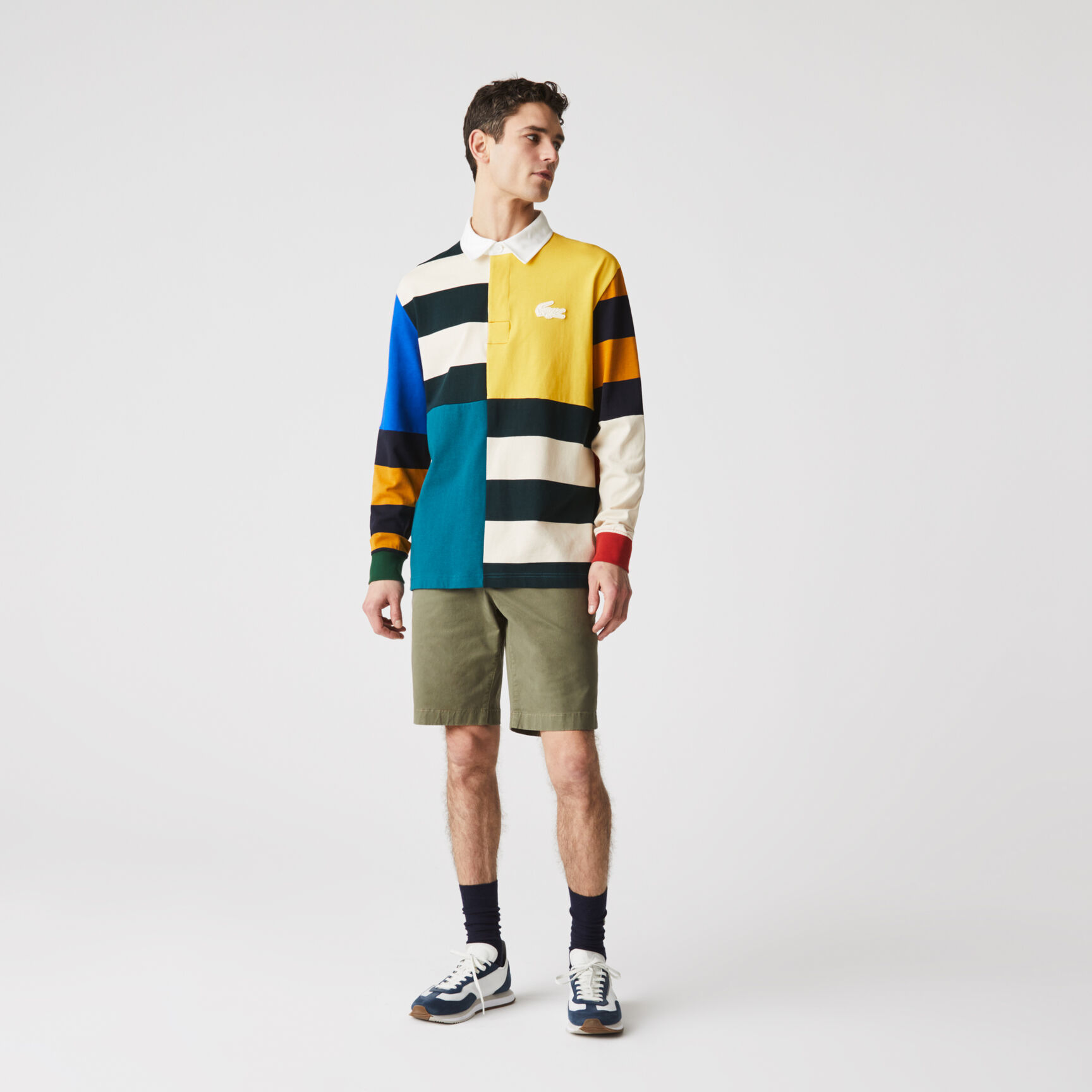 Men's Slim Fit Stretch Gabardine Bermuda Shorts