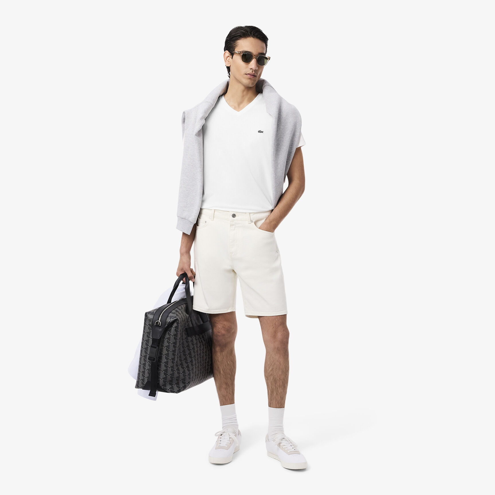 Lightweight Cotton Pima V Neck T-shirt