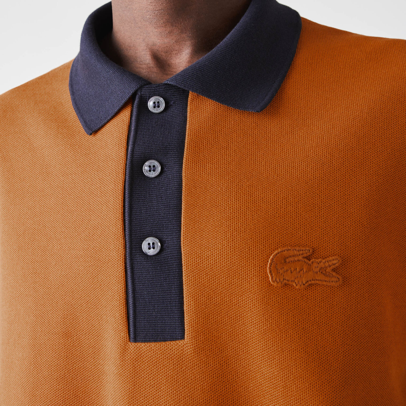 Men&rsquo;s Lacoste Loose Fit Textured Cotton Piqu&eacute; Polo