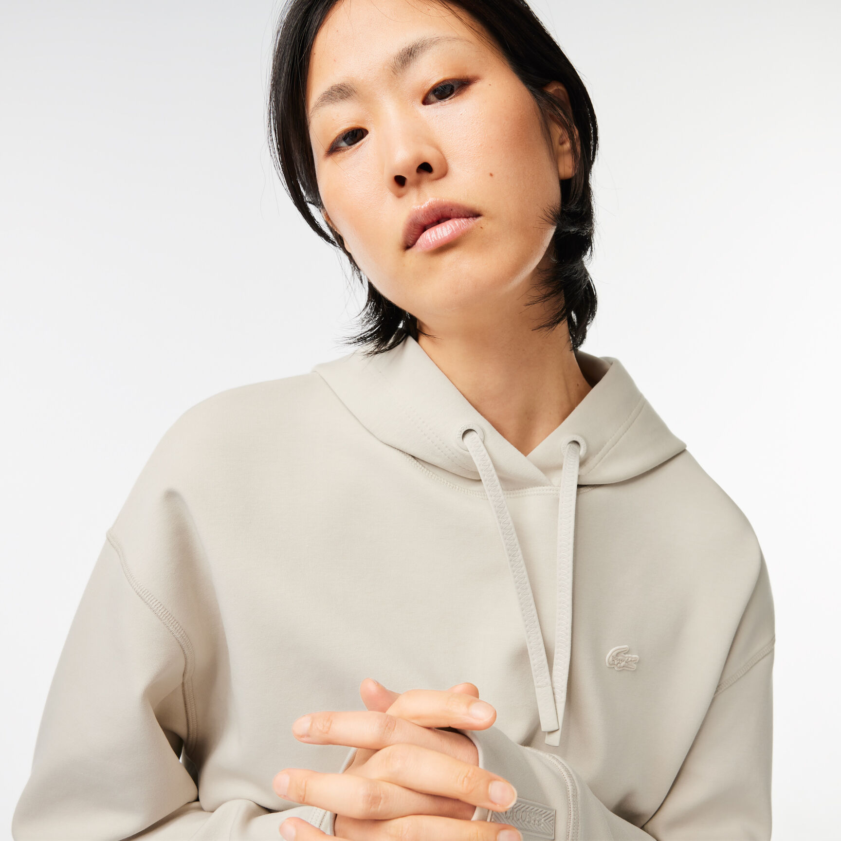 Short Cut Cotton Hoodie