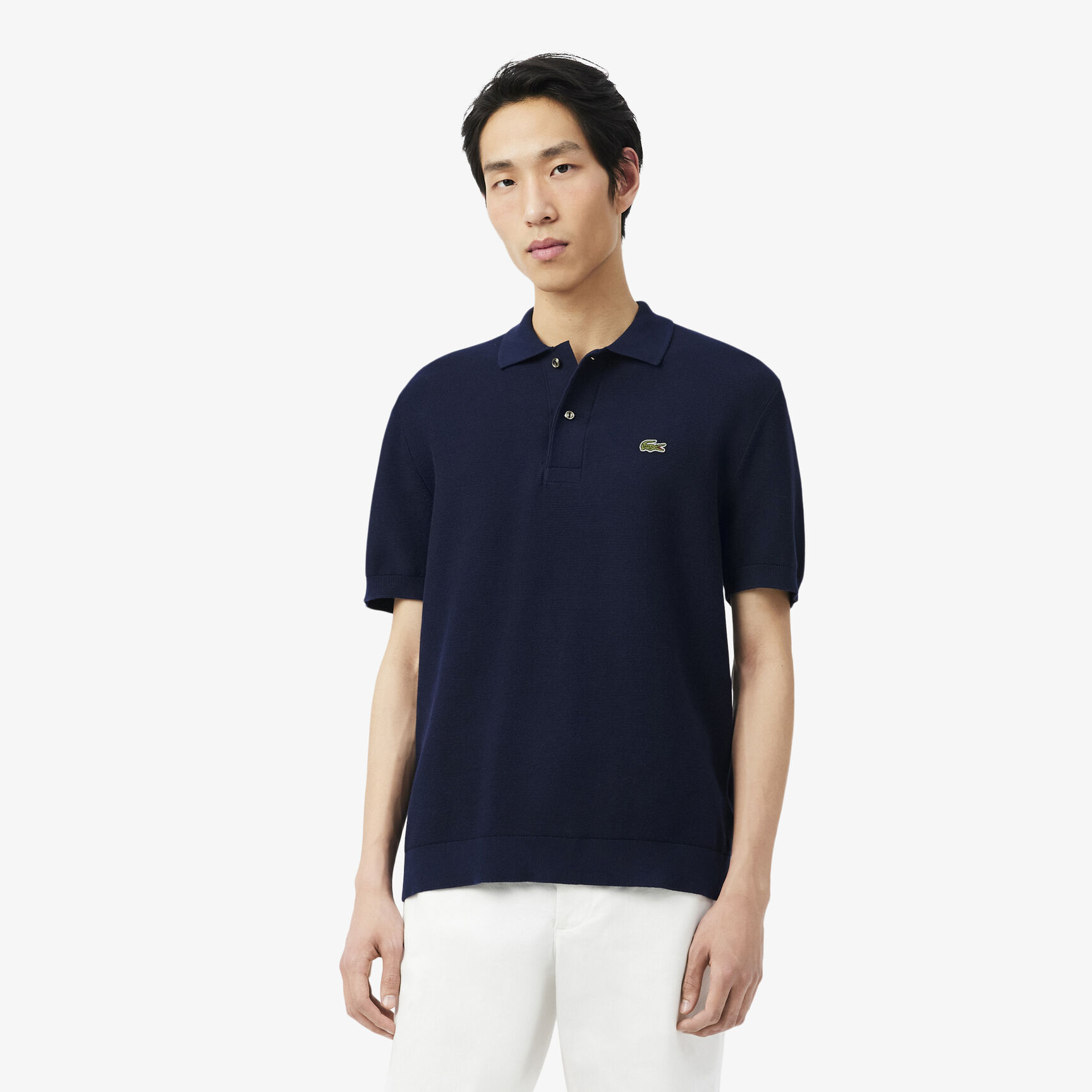 Classic Fit Knitted Polo Shirt