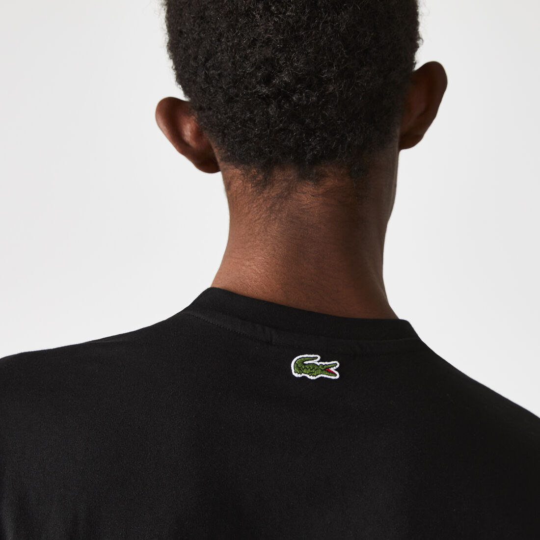 Men’s Crew Neck Crackled Logo Print Cotton T-shirt Men’s Crew Neck Crackled Logo Print Cotton T-shirt