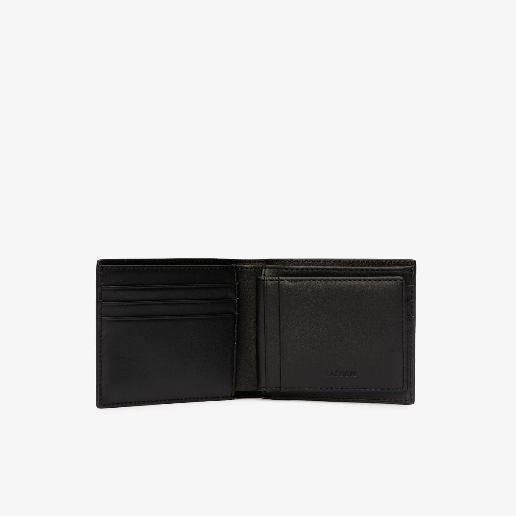 lacoste men s fitzgerald nine card leather wallet