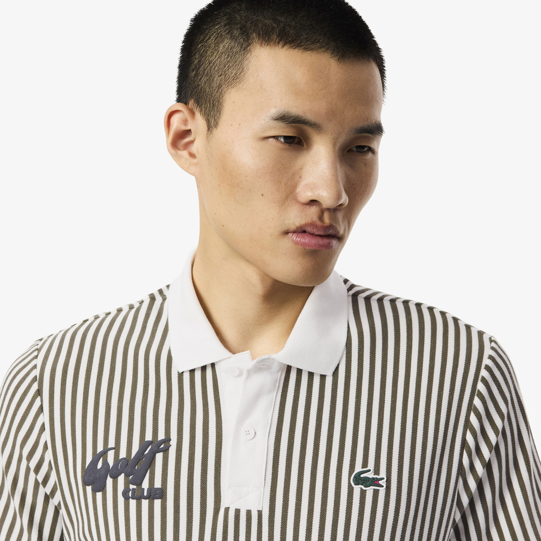 Heat Regulating Striped جولف قميص بولو Heat Regulating Striped Golf Polo Shirt - DH4803-00-J1K