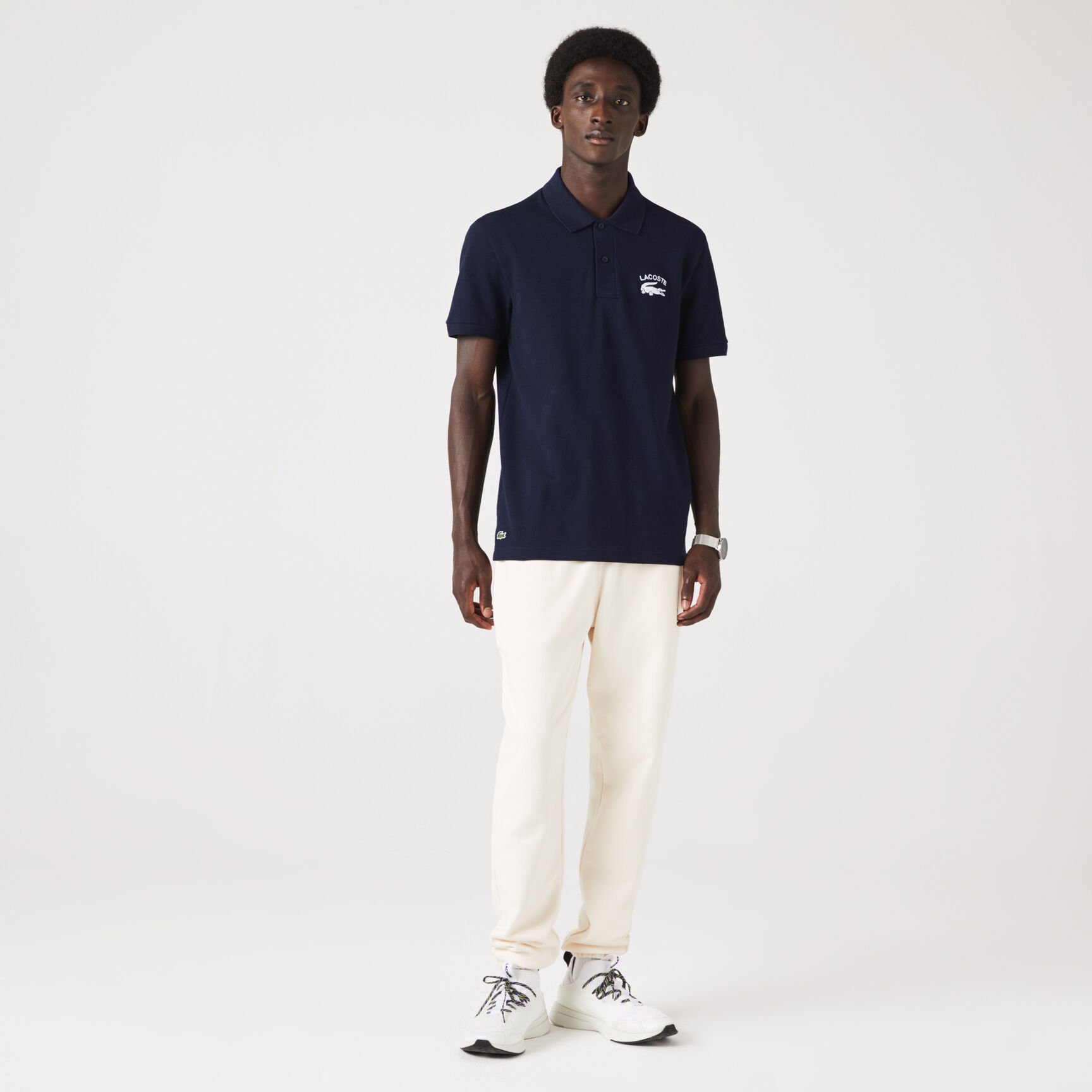 Men's Lacoste Branded Stretch Mini Piqué Polo Men's Lacoste Branded Stretch Mini Piqué Polo