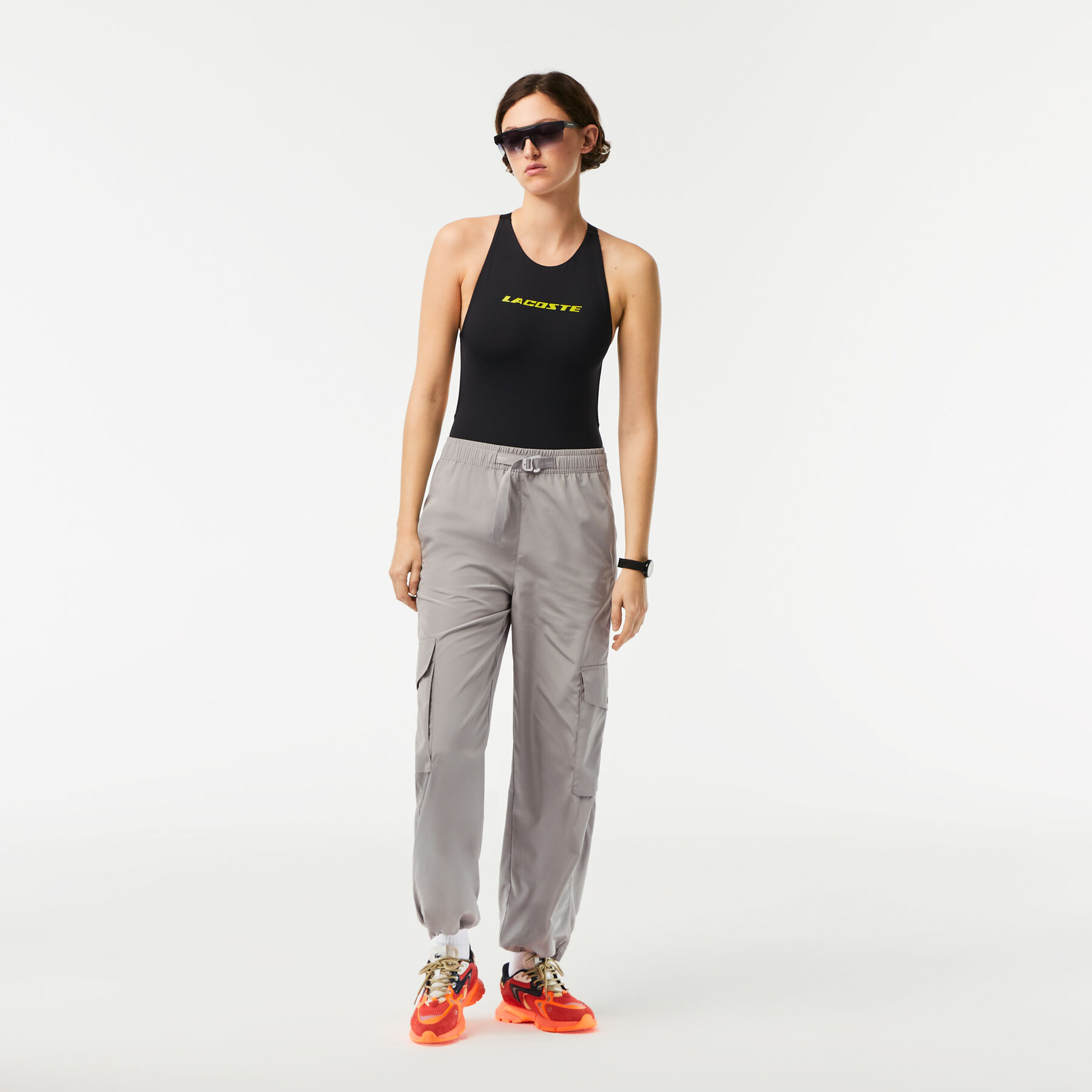 Women's Lacoste Wide Leg Cargo Pants women s lacoste wide leg cargo pants