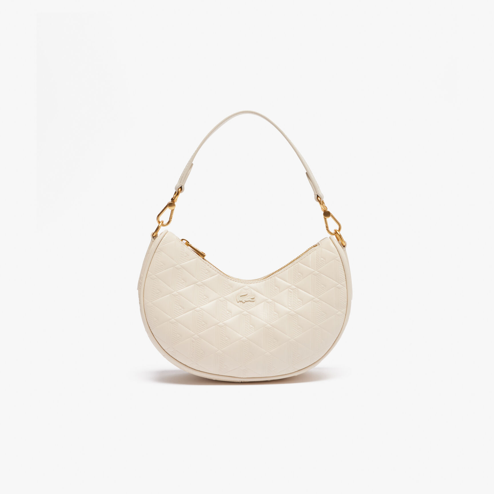 Maheki Embossed Leather Half Moon Purse