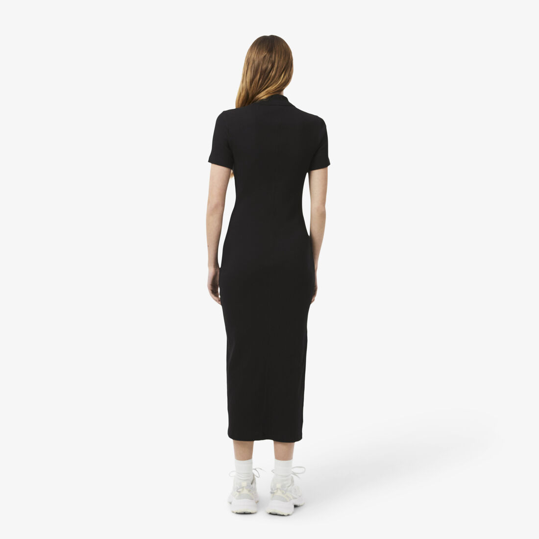Long Ribbed Cotton Polo Dress Long Ribbed Cotton Polo Dress