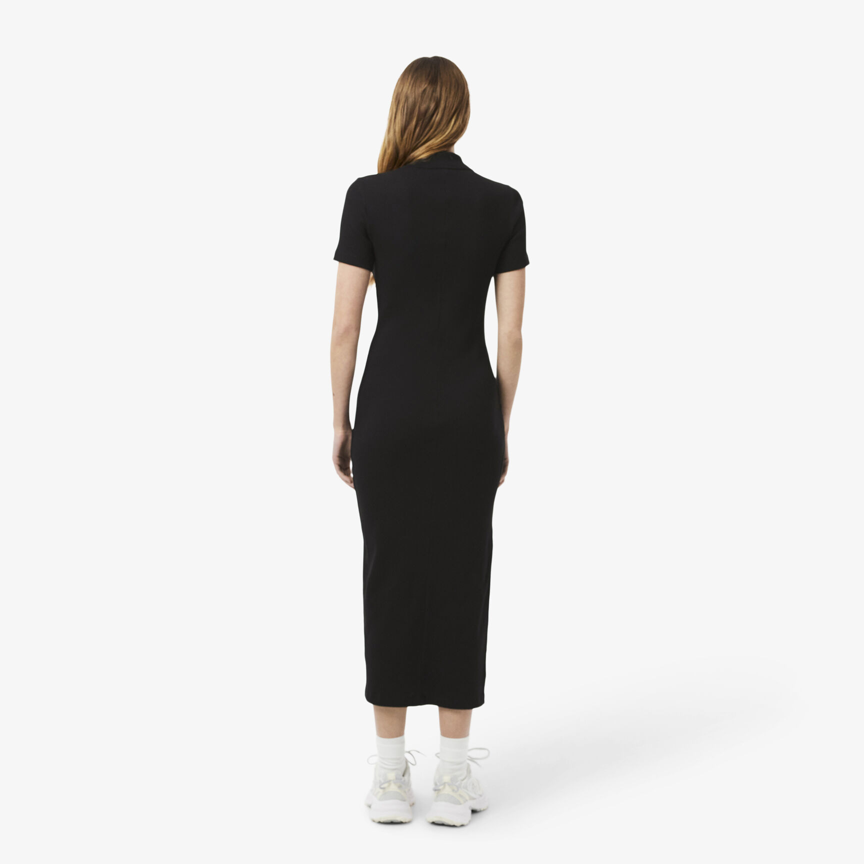 Long Ribbed Cotton Polo Dress Long Ribbed Cotton Polo Dress