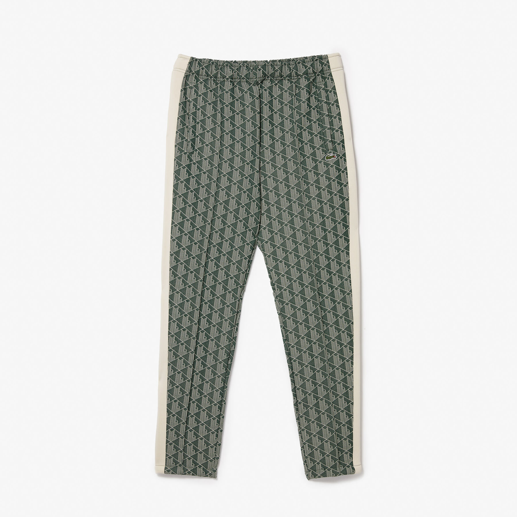 men s lacoste monogram print trackpants