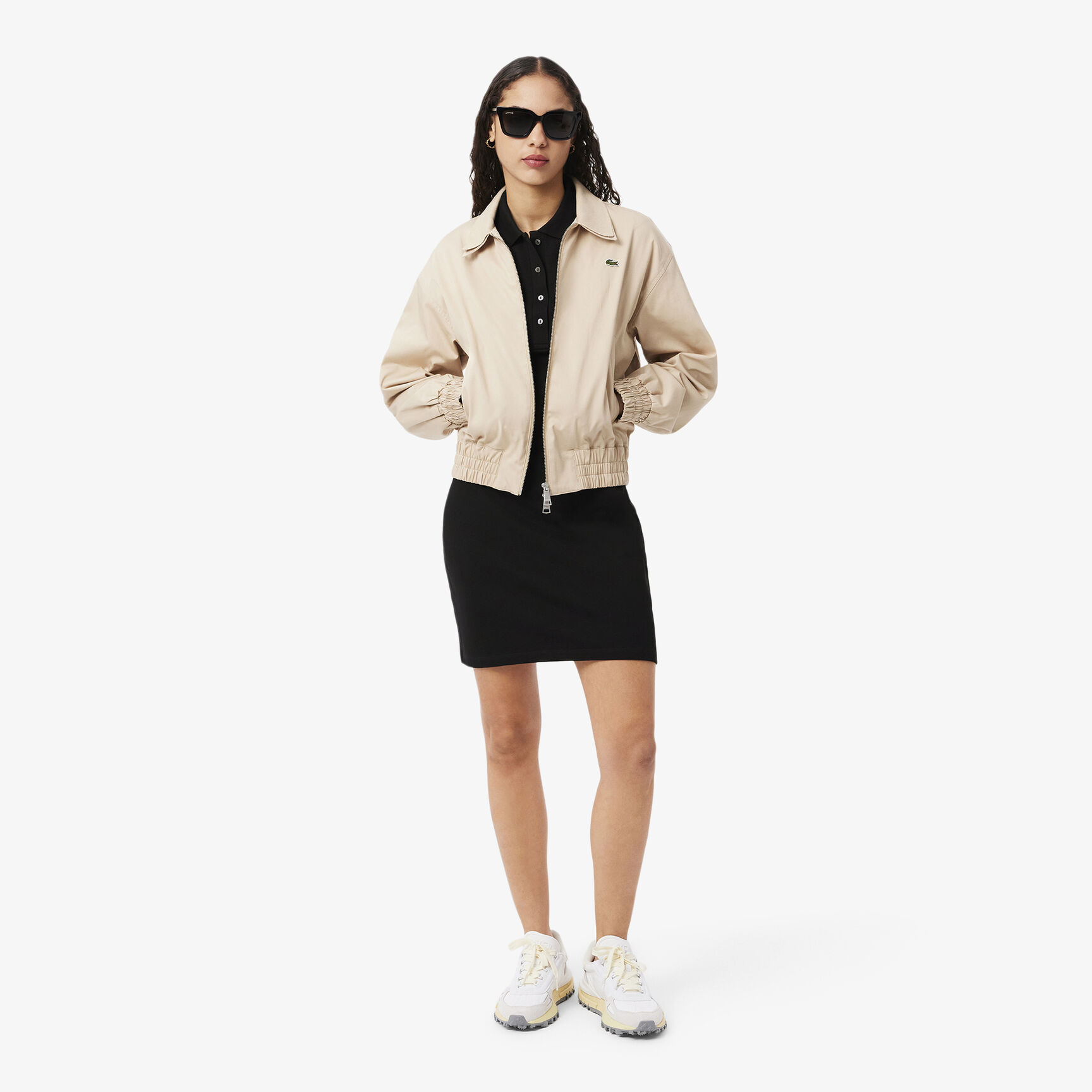 Slim Fit Stretch Petit Pique Polo Dress