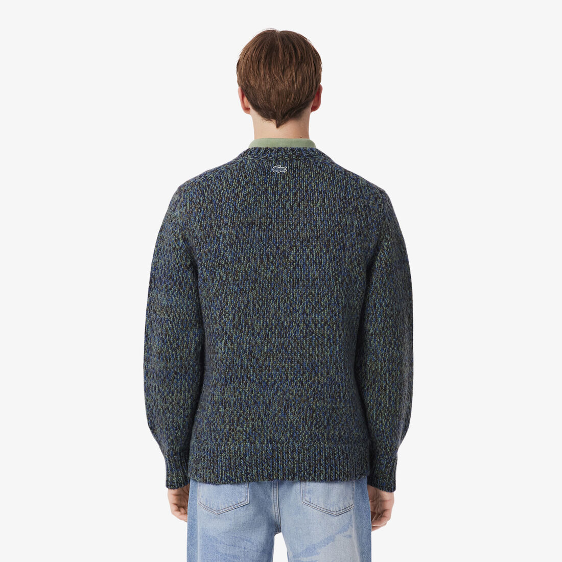 Mercerized Knit Intarsia Crocodile Sweater Mercerized Knit Intarsia Crocodile Sweater