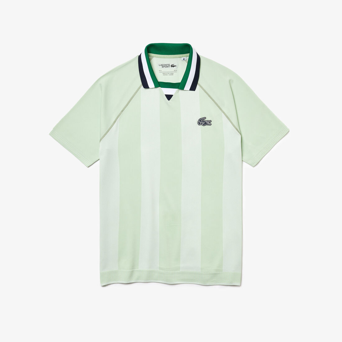 Men's Lacoste SPORT Seamless Open Collar Jacquard Polo Shirt Men's Lacoste SPORT Seamless Open Collar Jacquard Polo Shirt