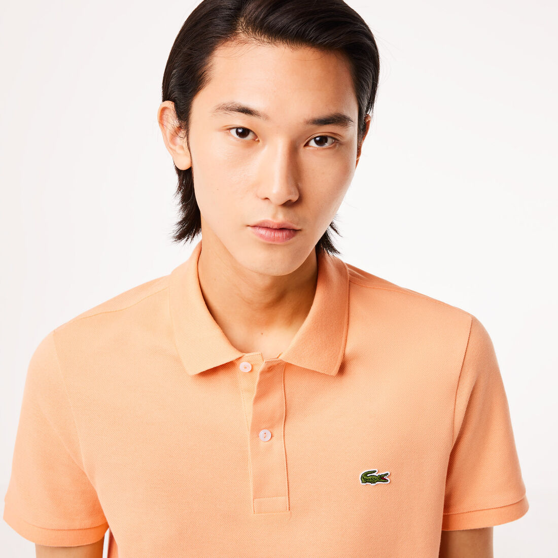 قميص بولو بيكيه بقصة ضيقة L.12.12 قميص بولو بيكيه بقصة ضيقة L.12.12